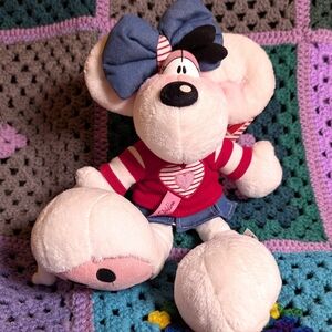 Vintage 90s Thomas Goletz Diddlina Big Feet Germany 13in Plush W/ Tag